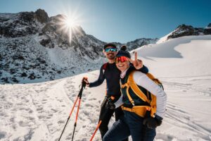 wędrówka w górach zimą